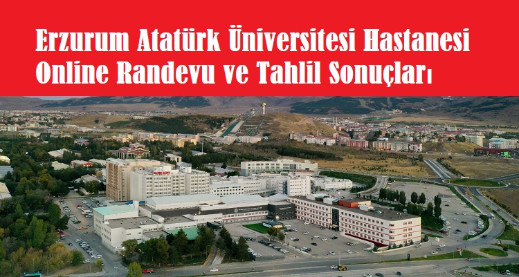 Erzurum Atatürk Üniversitesi Tıp Fakültesi Hastanesi Online Randevu ve Tahlil Sonuçları